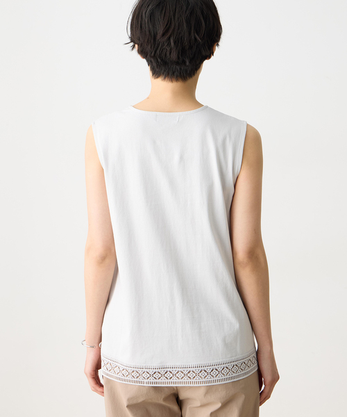 DECOY SINCE 1981 tシャツ 「ひやさらコットン」裾レースタンクトップ