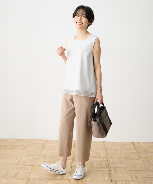 DECOY SINCE 1981 uvカット tシャツ 「ひやさらコットン」裾レース