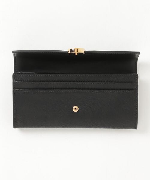 現行品 FENDI 長財布 ブラック レザー ラウンド フェンディ 財布黒シボ革 FENDI（フェンディ） エフ イズ 財布 - ブラック レディース