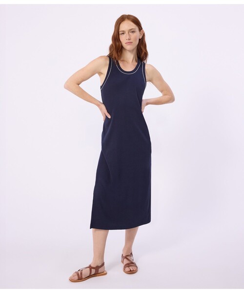 専用 PETIT BATEAU ワンピース2点 PETIT BATEAU（プチバトー） ワンピース 2×2リブ編み ノースリーブ