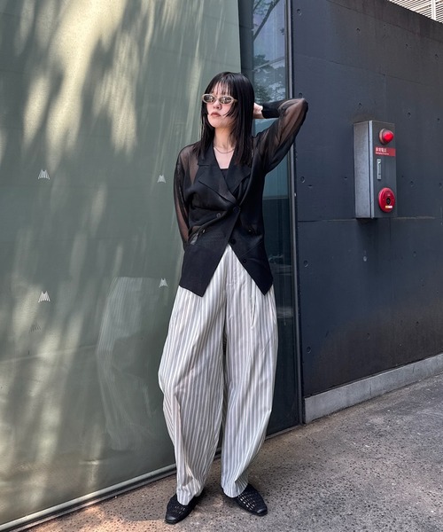 Ameri（アメリ） カーディガン 夏 MEDI JACKET LIKE SHEER CARDIGAN