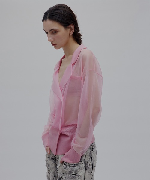 Ameri（アメリ） カーディガン 夏 MEDI JACKET LIKE SHEER CARDIGAN