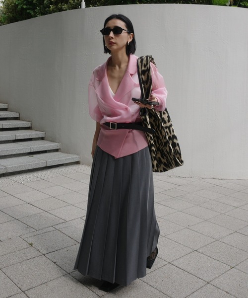 Ameri（アメリ） カーディガン 夏 MEDI JACKET LIKE SHEER CARDIGAN