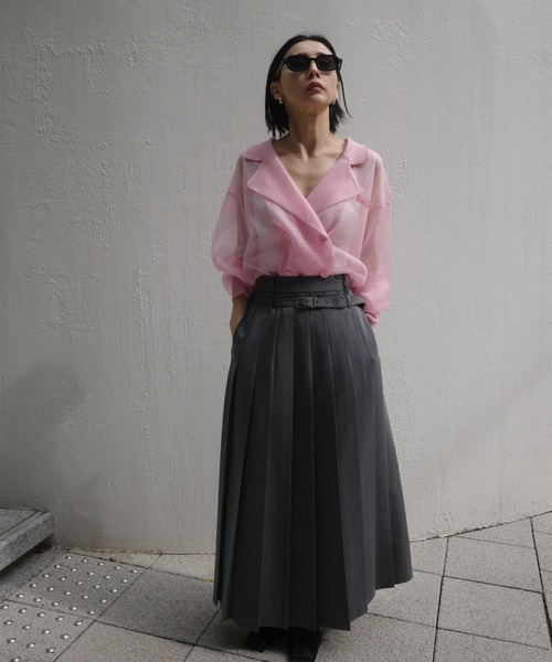 Ameri（アメリ） カーディガン 夏 MEDI JACKET LIKE SHEER CARDIGAN