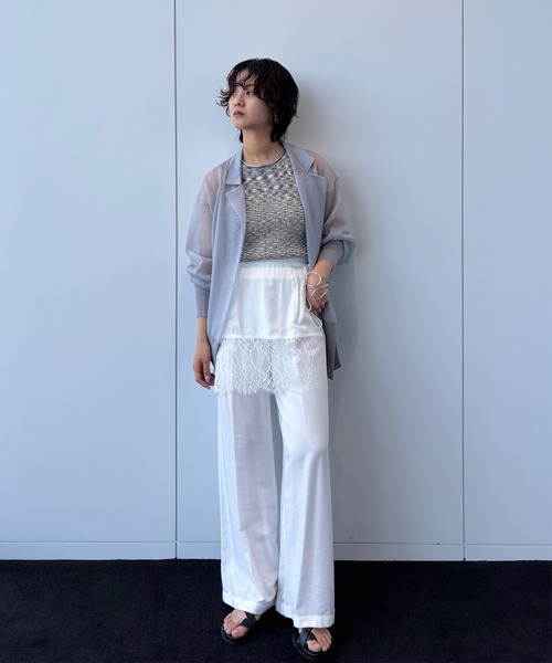 Ameri（アメリ） カーディガン 夏 MEDI JACKET LIKE SHEER CARDIGAN