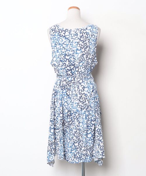 「cat's TSUMORI CHISATO」 花柄ノースリーブワンピース - ブルー レディース_画像2