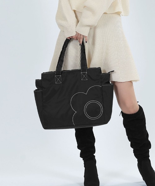 MARY QUANT トートバッグ 黒 大容量 MARY QUANT（マリークヮント） トートバッグ FREE ブラック レディース