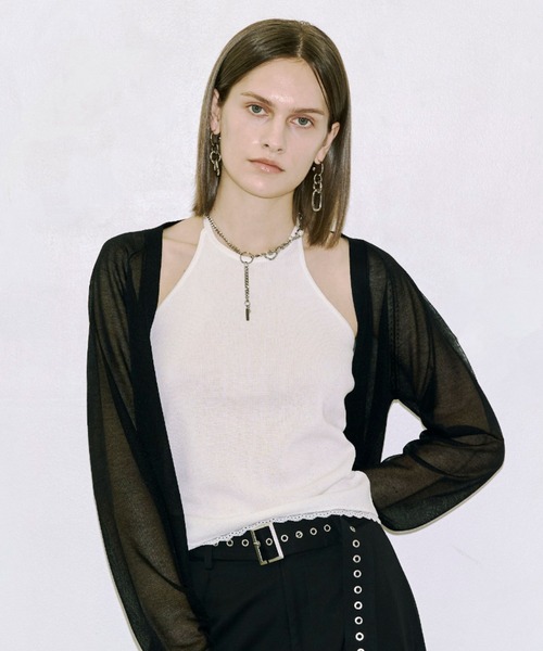 JOSE MOON（ジョゼムーン） カーディガン BI-COLOR MOON KNIT CARDIGAN