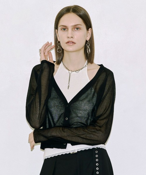 JOSE MOON（ジョゼムーン） カーディガン BI-COLOR MOON KNIT CARDIGAN