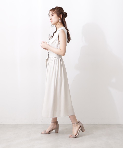 「PROPORTION BODY DRESSING」 ノースリーブワンピース MEDIUM ブラック レディース_画像7