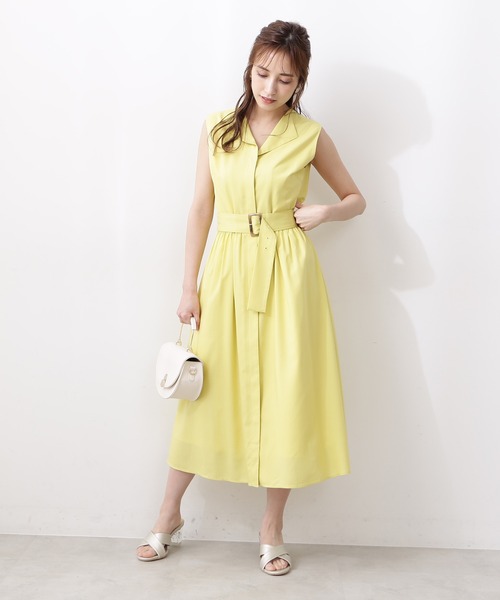 「PROPORTION BODY DRESSING」 ノースリーブワンピース MEDIUM ブラック レディース_画像8