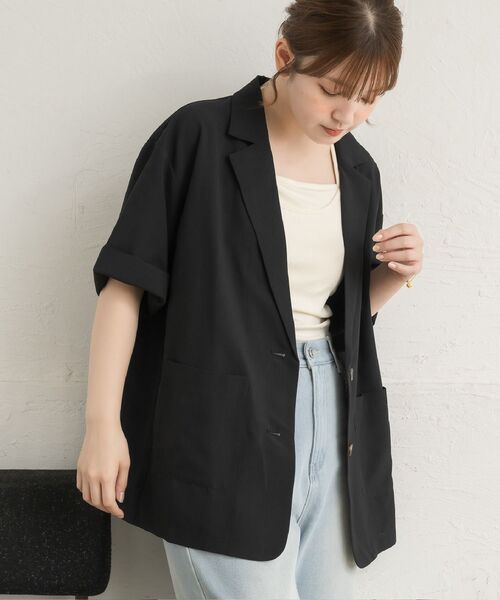 「RETRO GIRL」 テーラードジャケット FREE グレー レディース_画像3
