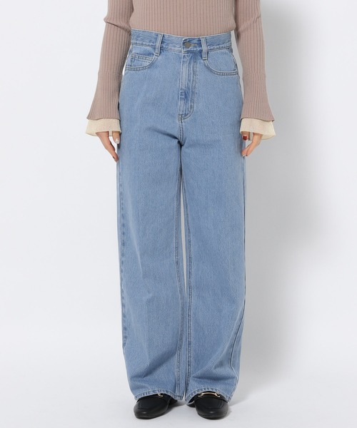 「mysty woman」 デニムパンツ SMALL ブラック レディース_画像6