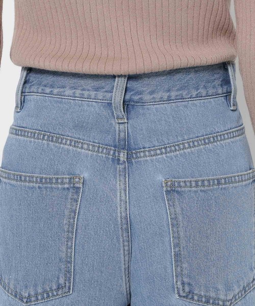 「mysty woman」 デニムパンツ SMALL ブラック レディース_画像9