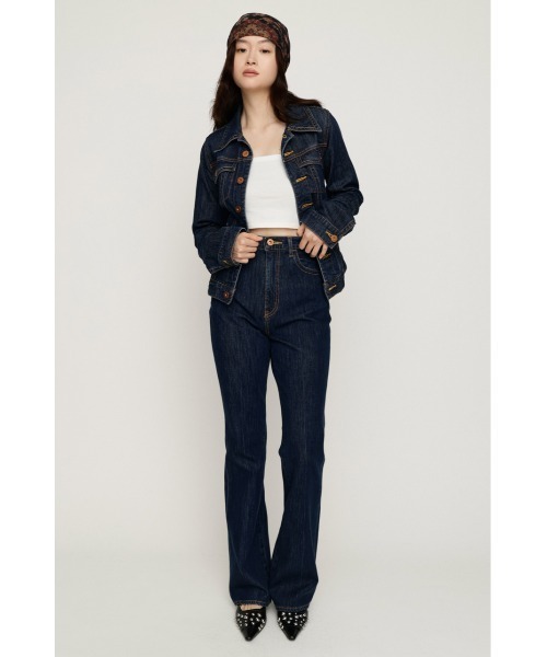SLY（スライ） デニムジャケット gジャン BELTED COMPACT DENIM JK