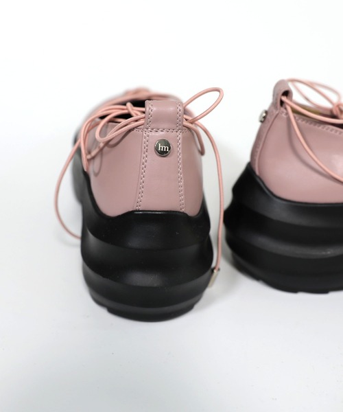「hiamu」 シューズ 24.0cm ブラウン レディース_画像8
