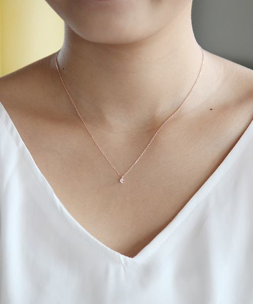 4℃ K10ピンクゴールド ダイヤモンドネックレス 状態良好　綺麗です！ 4℃ K10ピンクゴールド ダイヤモンドネックレス 状態良好綺麗です！