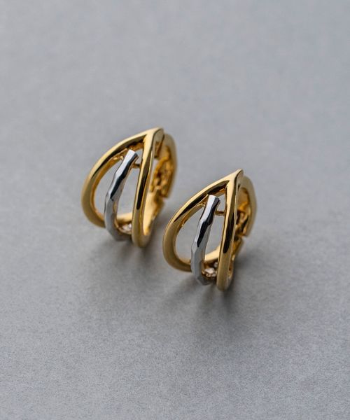 アウトレット送料無料 イヤリング ハグイヤリング バイカラー 最安値挑戦 Zoetalentsolutions Com