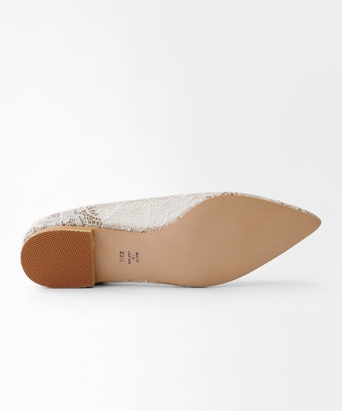 Dhyana. パンプス ビジューレースフラットシューズ : ZOZOTOWN Yahoo