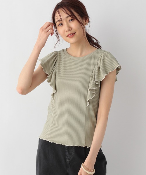 Tシャツ Tシャツ 配色メロー肩フリルプルオーバー Zozotown Paypayモール店 通販 Paypayモール