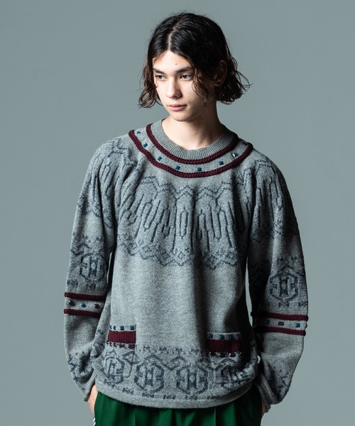 glamb　グラム　セーター　ニット　刺繍ロゴ　リップ glamb（グラム） セーター ニット Unknown Knit / アンノウンニット