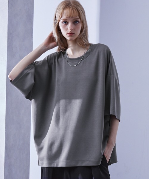 Loose tシャツ ハイドレープ トロミポンチ オーバーサイズT
