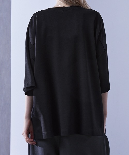 ドレープTシャツ Loose tシャツ ハイドレープ トロミポンチ オーバーサイズT