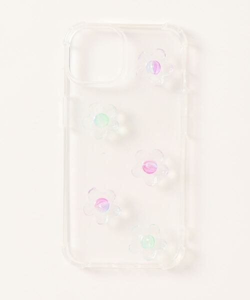 TONE（トネ） スマホケース 「hazeleyes」お花の透明ソフトiPhone