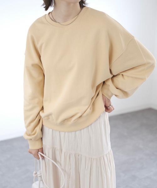 Reurie'（レウリィ） トレーナー スウェット ボリュームスリーブカラー