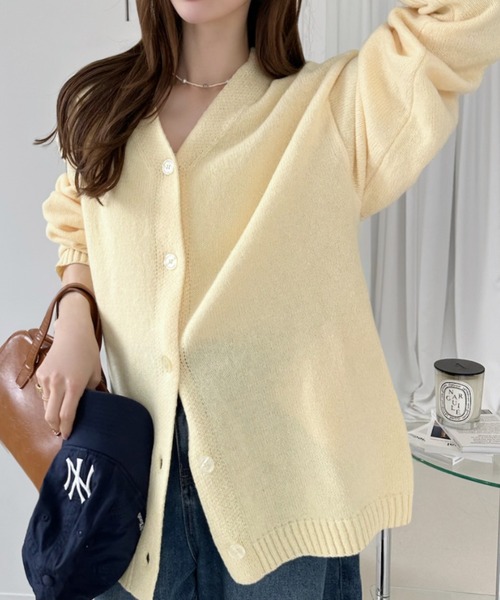Ada. カーディガン 「上品ふわふわ素材」ロングシーズン着回し抜群