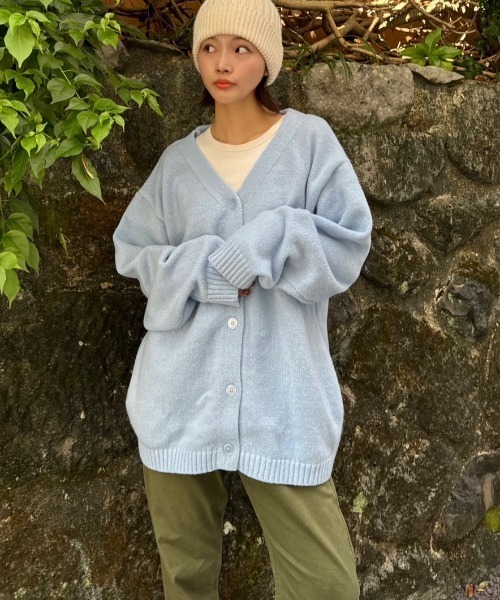 大人気♡モヘアロングカーデ セール】モヘアライクロングカーディガン（カーディガン/ボレロ