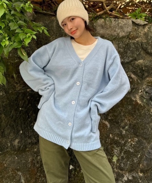 Ada. カーディガン 「上品ふわふわ素材」ロングシーズン着回し抜群