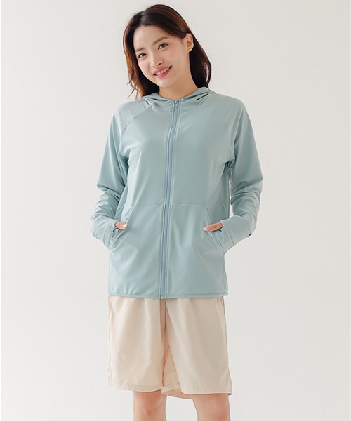 Lace Ladies 水着 フーデット ラッシュガード付き タンキニ 4点