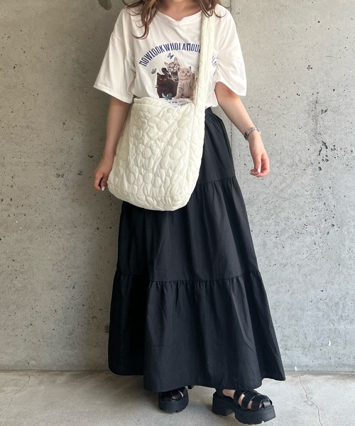 こうの早苗　フローラルキルティング　ショルダーバッグ ショルダーバッグ バッグ フラワーキルティングショルダーバッグ