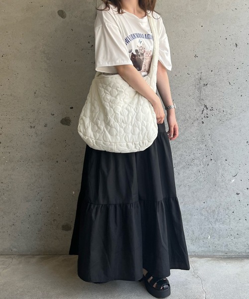 ショルダーバッグ バッグ フラワーキルティングショルダーバッグ
