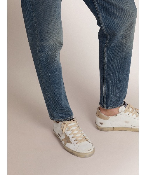 スニーカー SUPER-STAR LEATHER UPPER LAMINATED STAR LETTERING メンズ レディースの画像