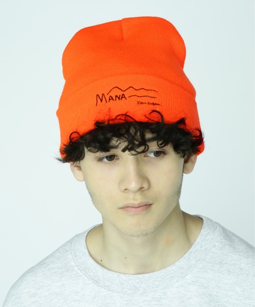 kvi baba グッズ　ニット帽　orange kvi baba グッズ ニット帽 orange
