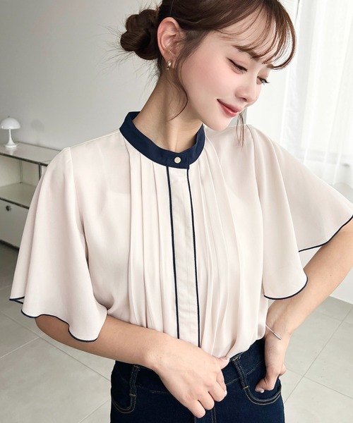 シャツ/ブラウス(半袖/袖なし) ADJUSTABLE SLEEVE NECK TOPS WOMENS/トップス/シャツ/ブラウス(半袖)｜THE TOKYO ONLINE STORE
