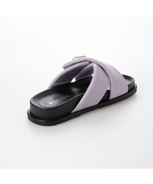 carino（カリーノ） サンダル ビジューフットベッドサンダル
