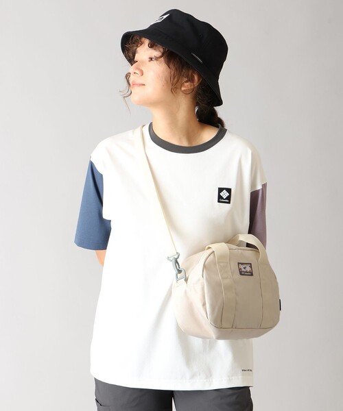 ダブルコンマ　DOUBLE COMMA　クラウドバッグ　アイボリー　S　中古品 Columbia（コロンビア） ハンドバッグ 撥水 Columbia／プライス