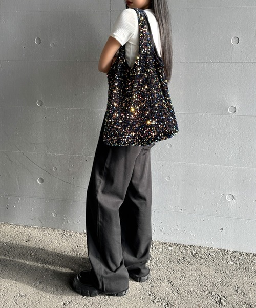 エコバッグ バッグ 「LVEU.」スパンコールマルシェバッグ / バッグ BAG  
