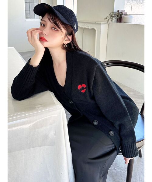 RESEXXY（リゼクシー） カーディガン エンブロイダリーニット