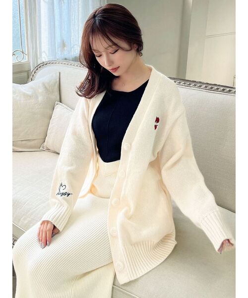 RESEXXY（リゼクシー） カーディガン エンブロイダリーニット