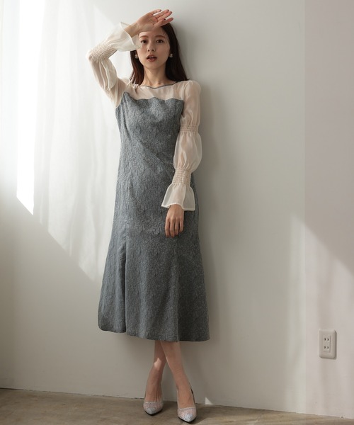 PREFERIR（プレフェリール） ドレス シアーボリューム スリーブ 結婚式