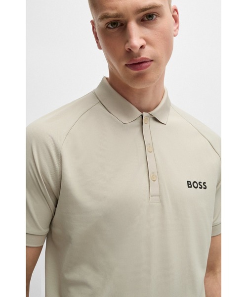 BOSS MATTEO BERRETTINIコロッセオグラフィック ポロシャツ BOSS - BOSS x Matteo Berrettini active polo shirt with