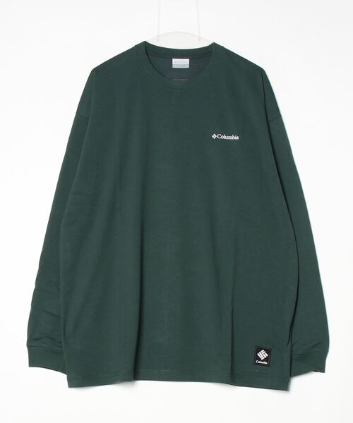 美品 希少 WEB限定 Columbia FREAKS STORE 刺繍 サイドポケット オーバーサイズ ビッグ ロングスリーブTシャツ 長袖Tシャツ 黒 XL セール】【新色追加】ビッグ ポケット ロンT/長袖Tシャツ（T