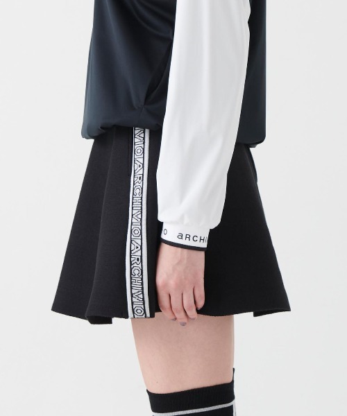 archivio（アルチビオ） スカート 「LADIES」ロゴテープニットスカート