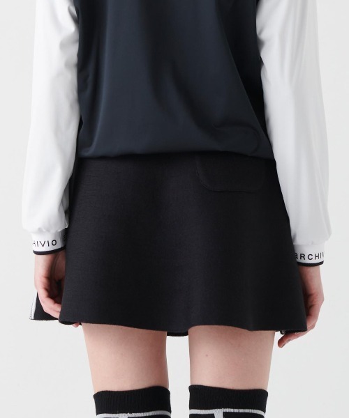 archivio（アルチビオ） スカート 「LADIES」ロゴテープニットスカート