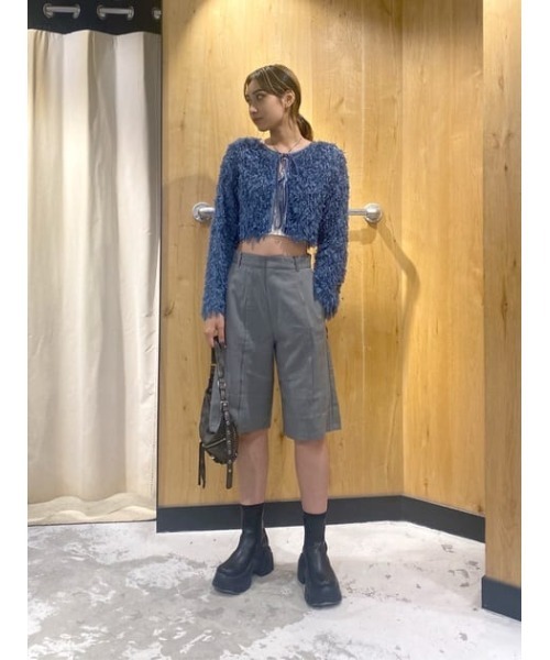 SLY（スライ） スラックス パンツ CUTOUT MIDDLE SHORTS カットアウト