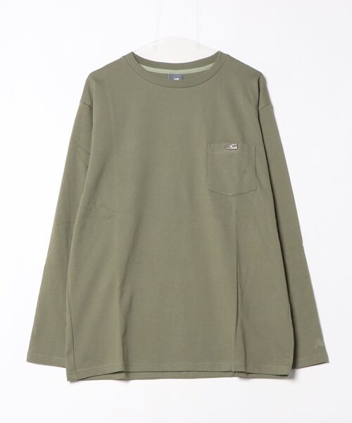 JULIUS パッチロングスリーブTシャツ カットソー ブラック637CPM25 New Balance tシャツ ニューバランス リラックスロングスリーブT